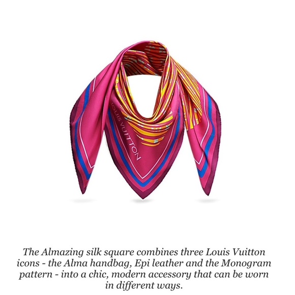 New Louis Vuitton Scarf Monogram Alma Bag Silk Wrap - Picture 9 of 14